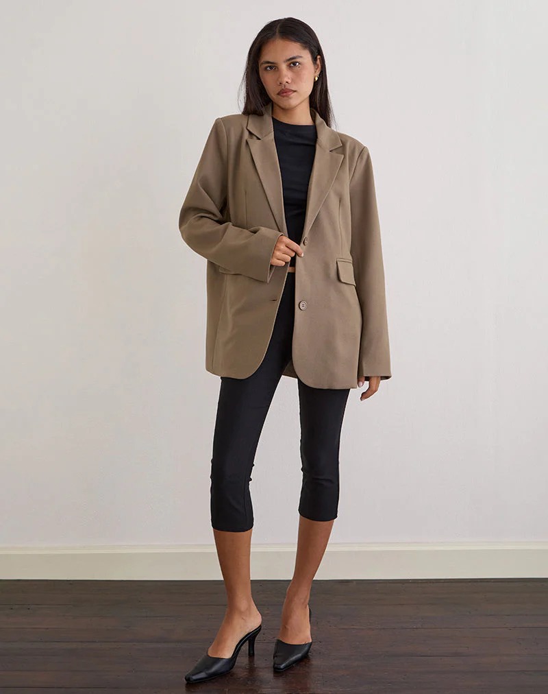 Maiwa Blazer in strukturiertem Schnitt, beige - Image 4