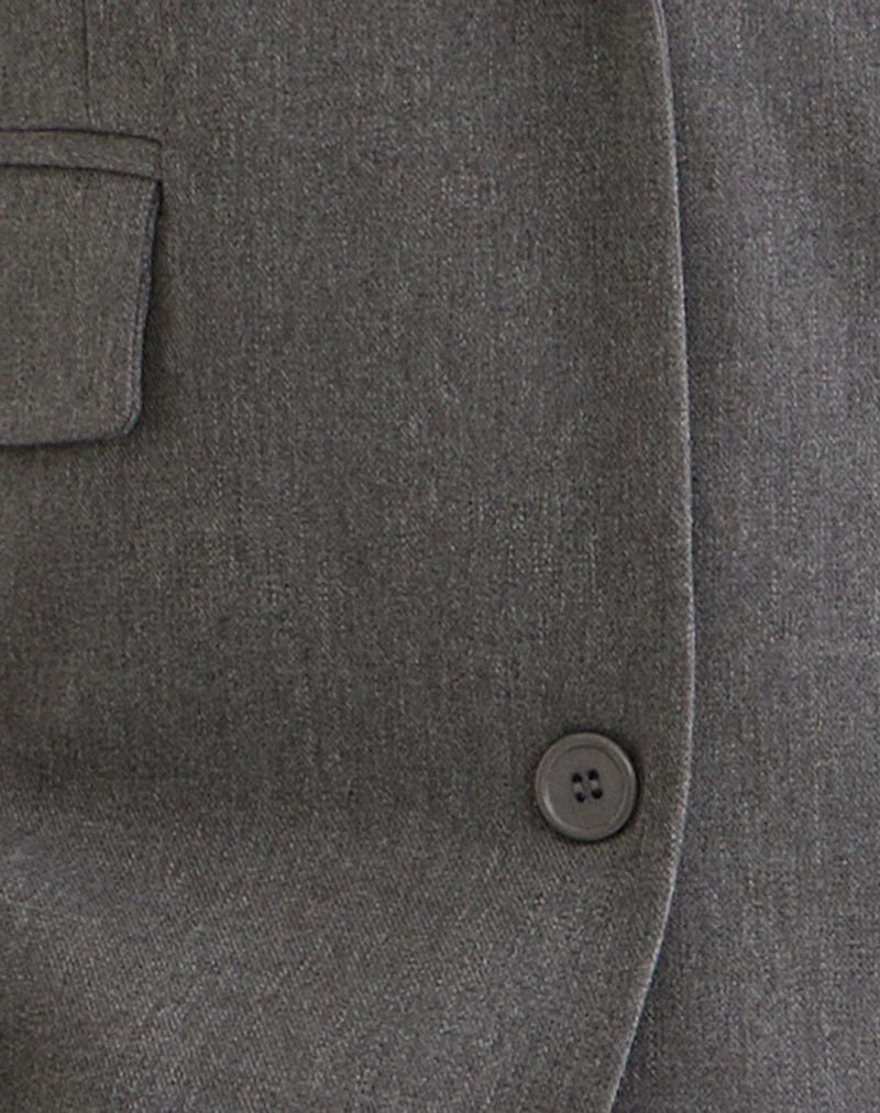 Maiwa Strukturierter Tailoring-Blazer in Anthrazit - Image 5