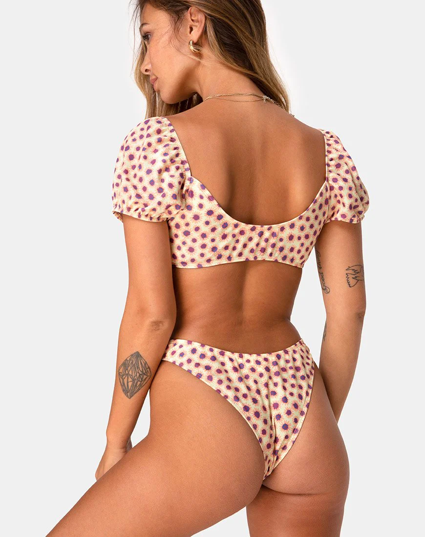 Makida Bikini-Unterteil in Ditsy Floral Gelb - Image 2