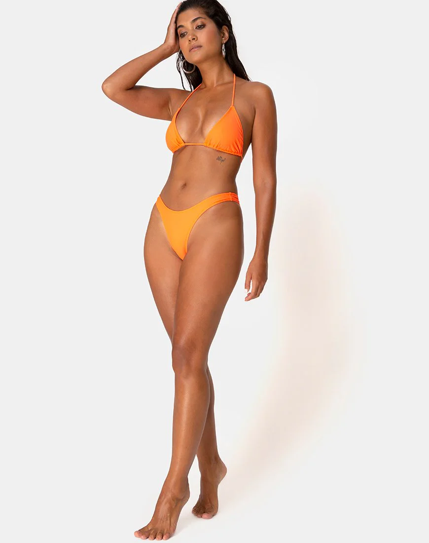 Makida Bikini-Oberteil in mattem Orange - Image 3