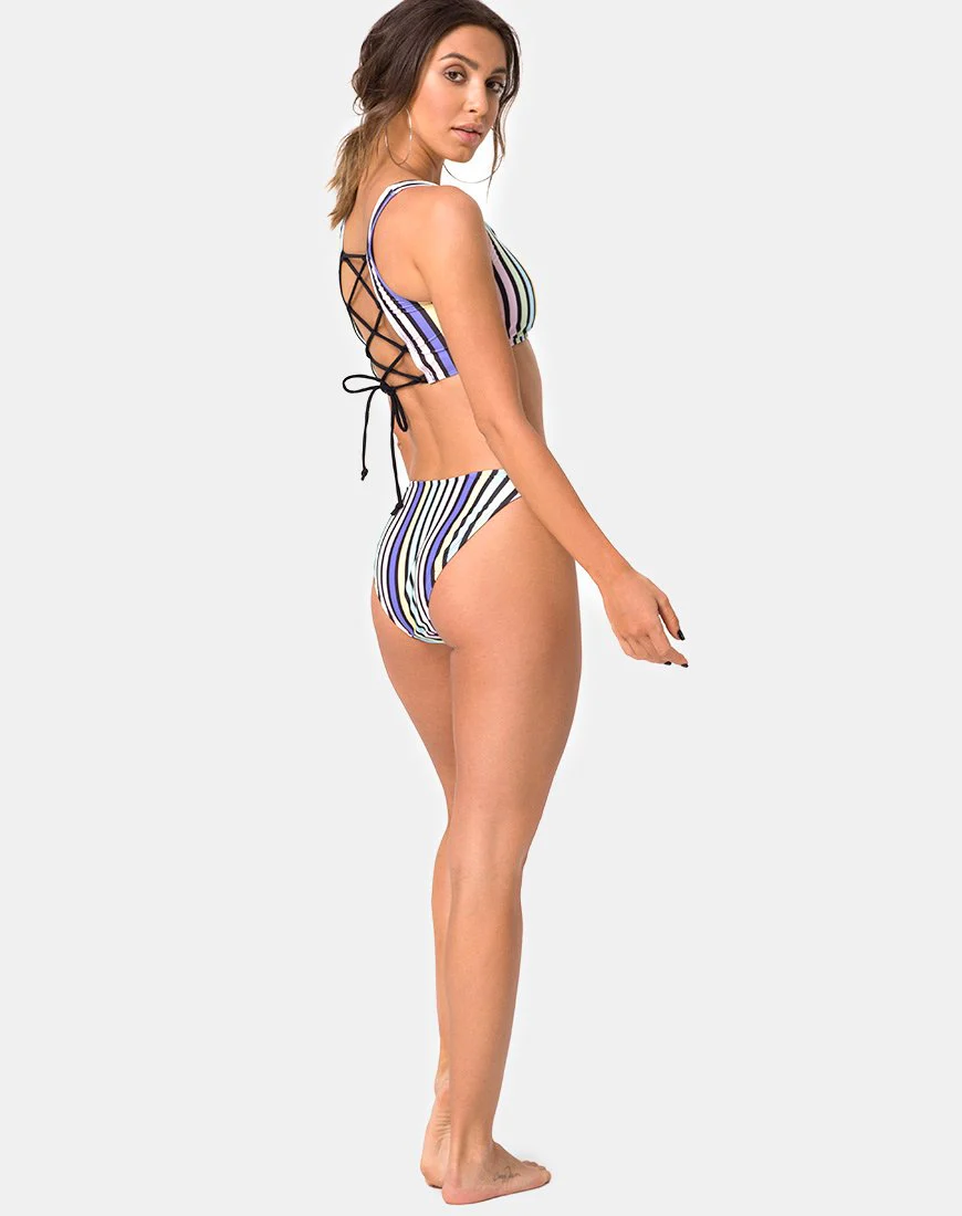 Malee Bikinioberteil in New Stripe - Image 4