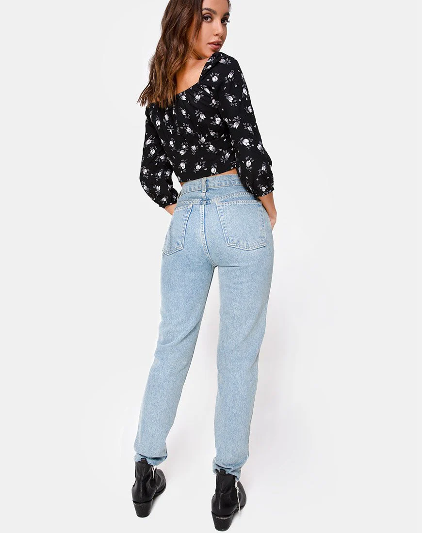 Malon Crop Top in dunkler Tulpe - Image 4