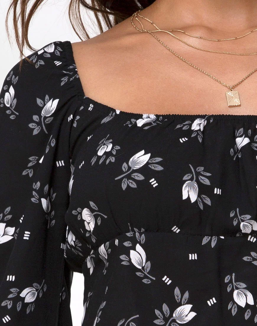 Malon Crop Top in dunkler Tulpe - Image 5