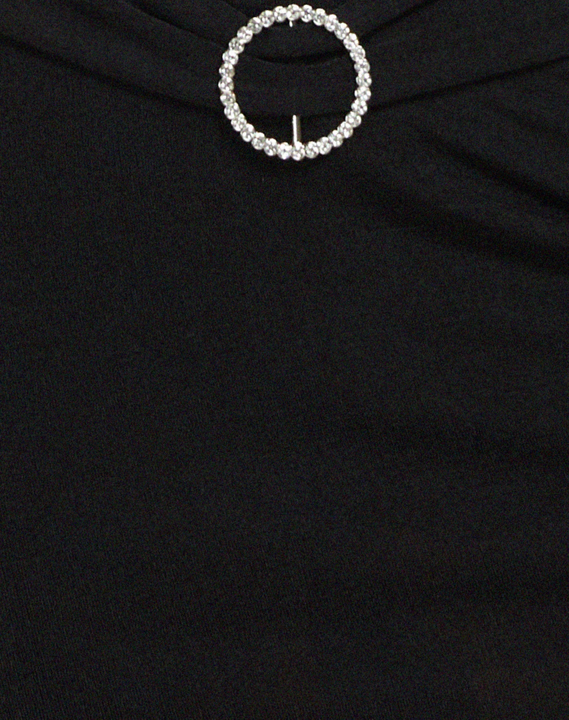Manchi Minirock in Schwarz Diamante Schnalle - Image 8