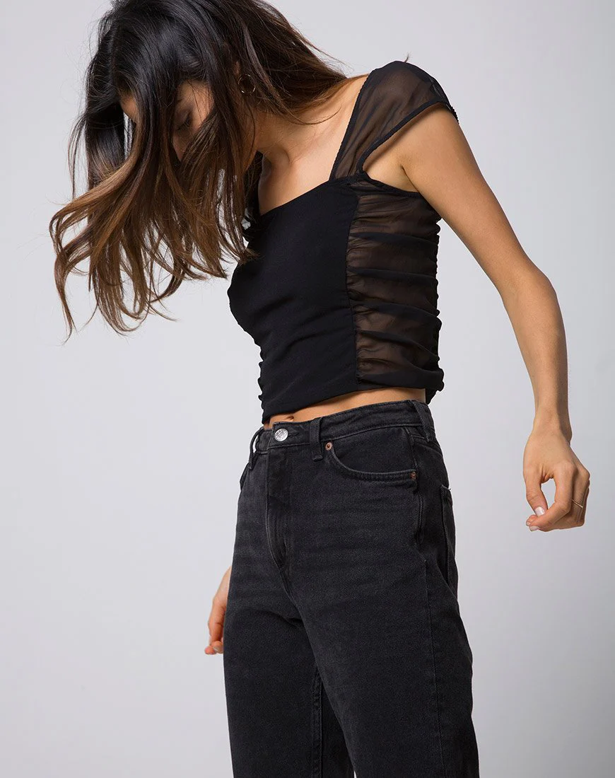Maral Tube Top in Schwarz