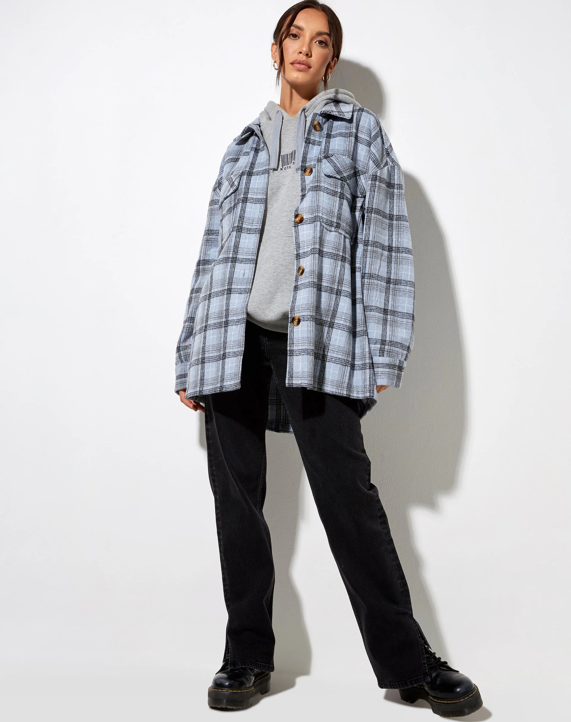 Marcella Hemd in blau-schwarzem Karo - Image 5