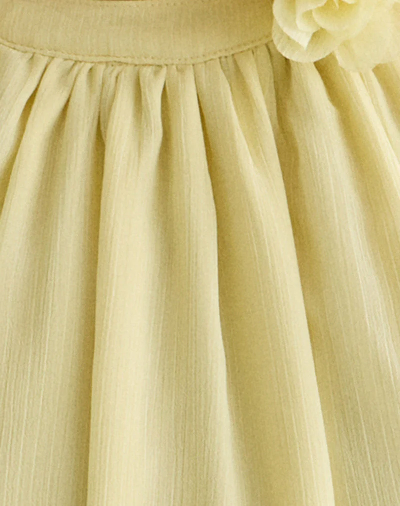 Margaux Minikleid aus Chiffon Lemon - Image 6