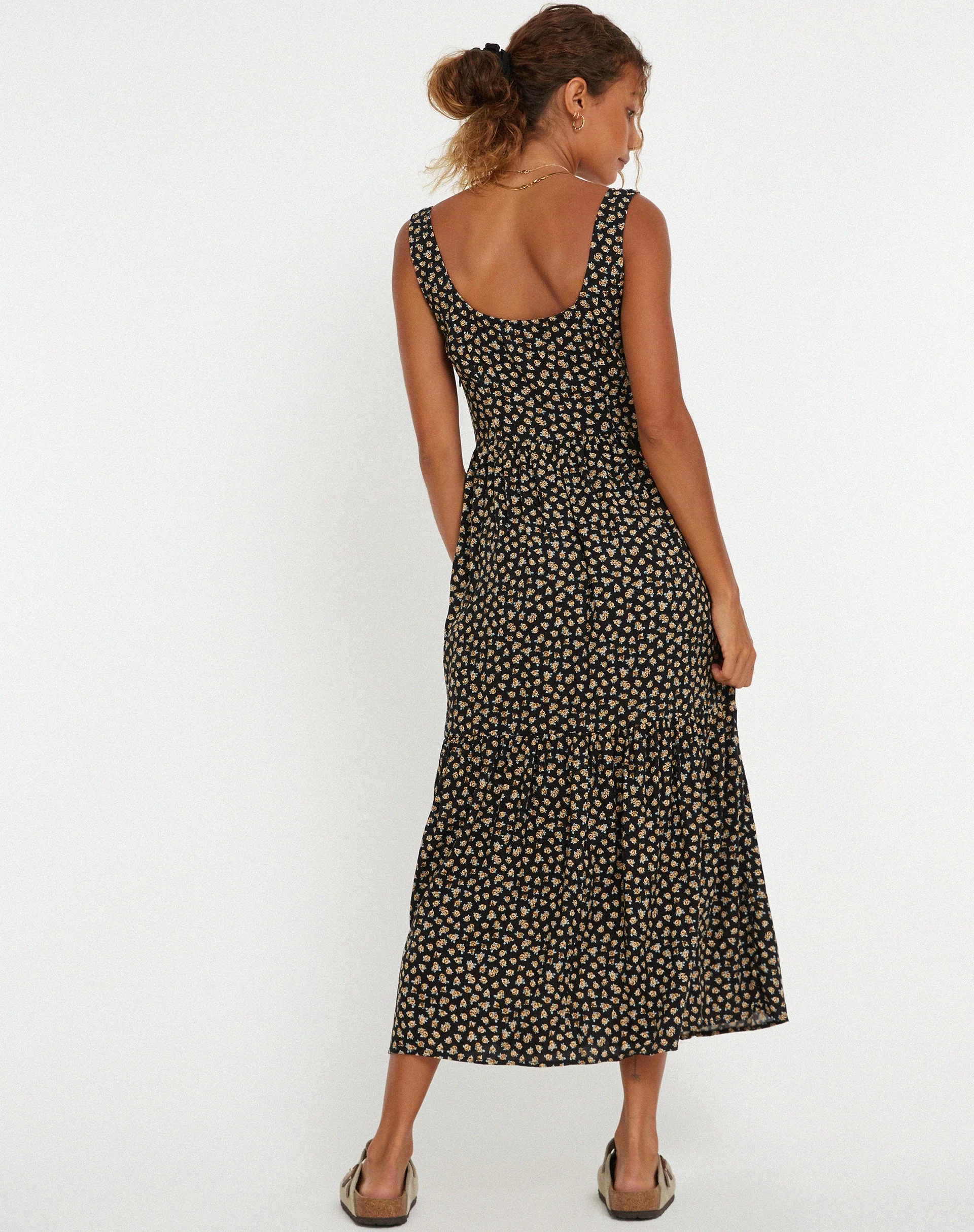 Marisol Maxikleid in Ditsy Floral Bronze - Image 2