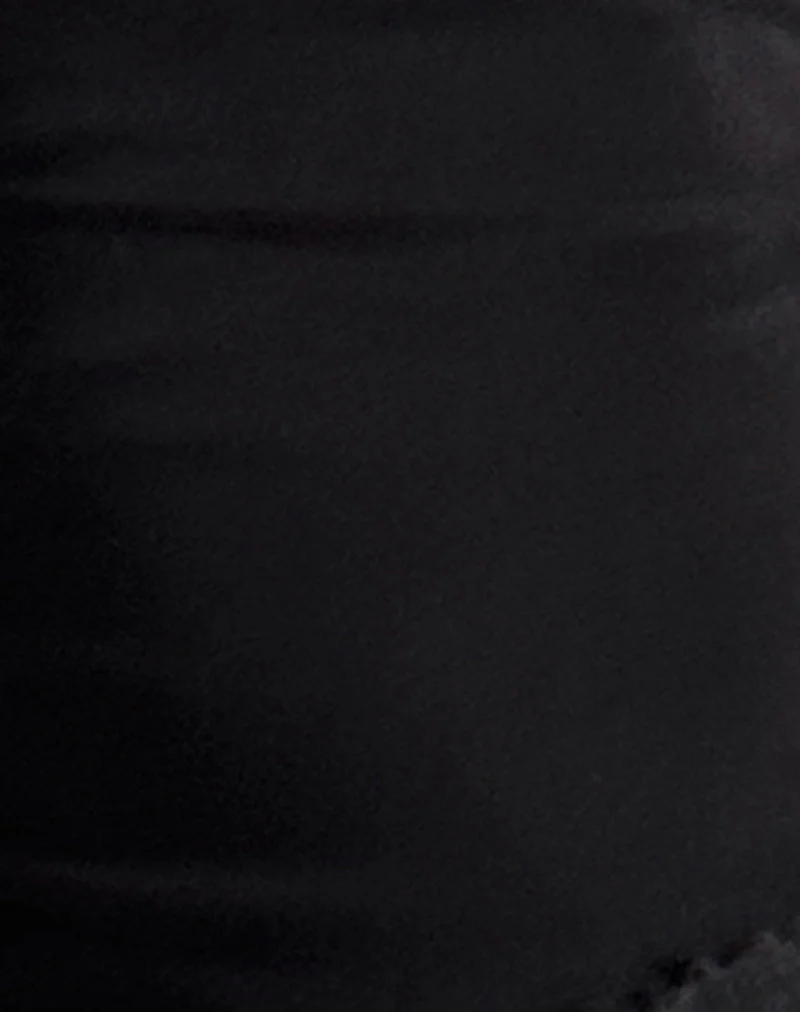 Marissa Asymmetrisches Langarm-Top in Schwarz - Image 6