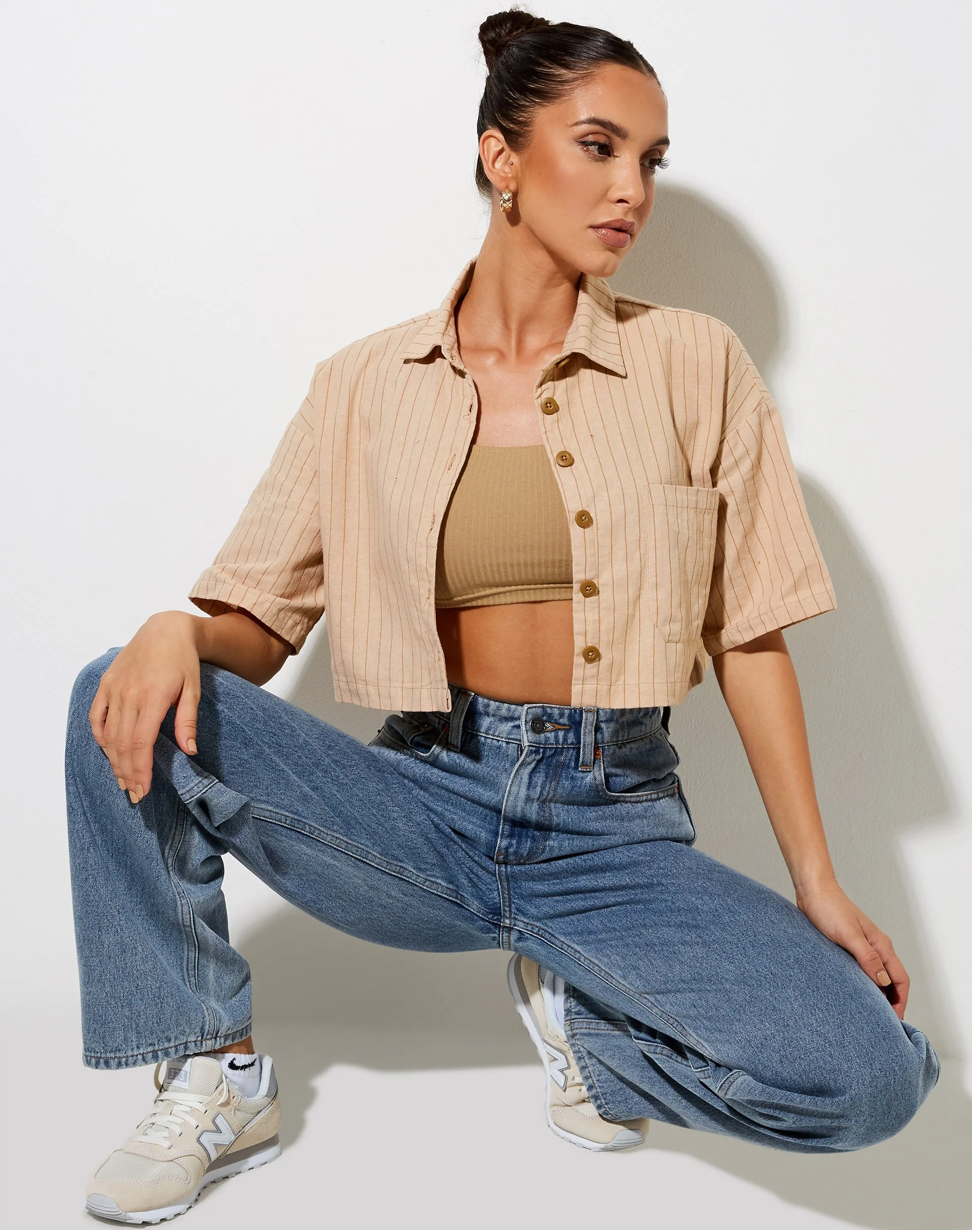 Marka Crop Top aus Bleistiftstreifen - Image 4