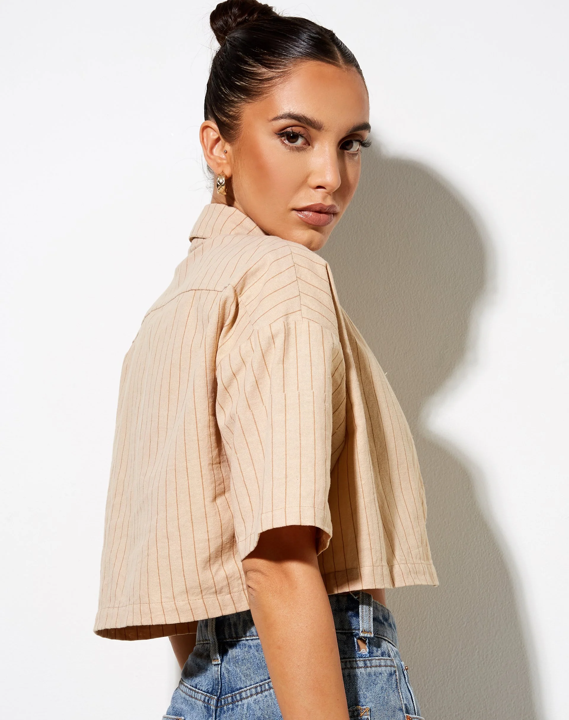 Marka Crop Top aus Bleistiftstreifen - Image 5