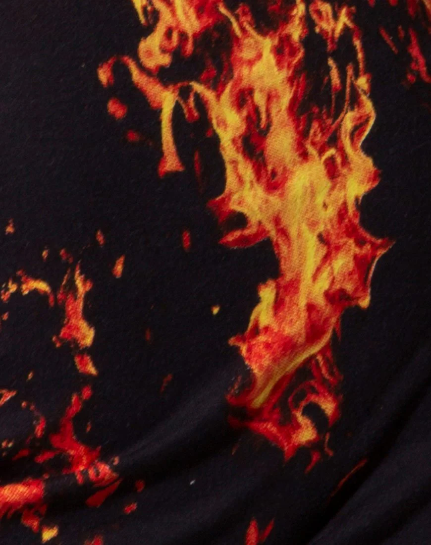 Marlin Bodycon Kleid in Feuer - Image 8
