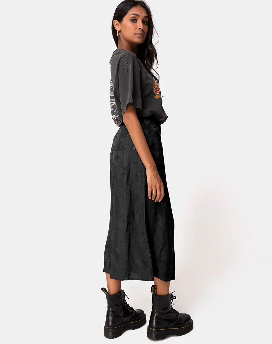 Marni Midirock aus Satin Rose Schwarz - Image 4