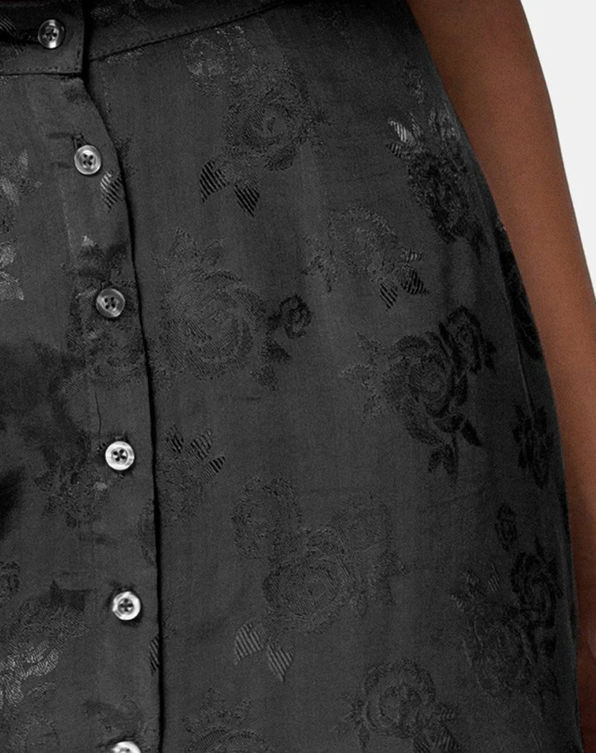 Marni Midirock aus Satin Rose Schwarz - Image 5