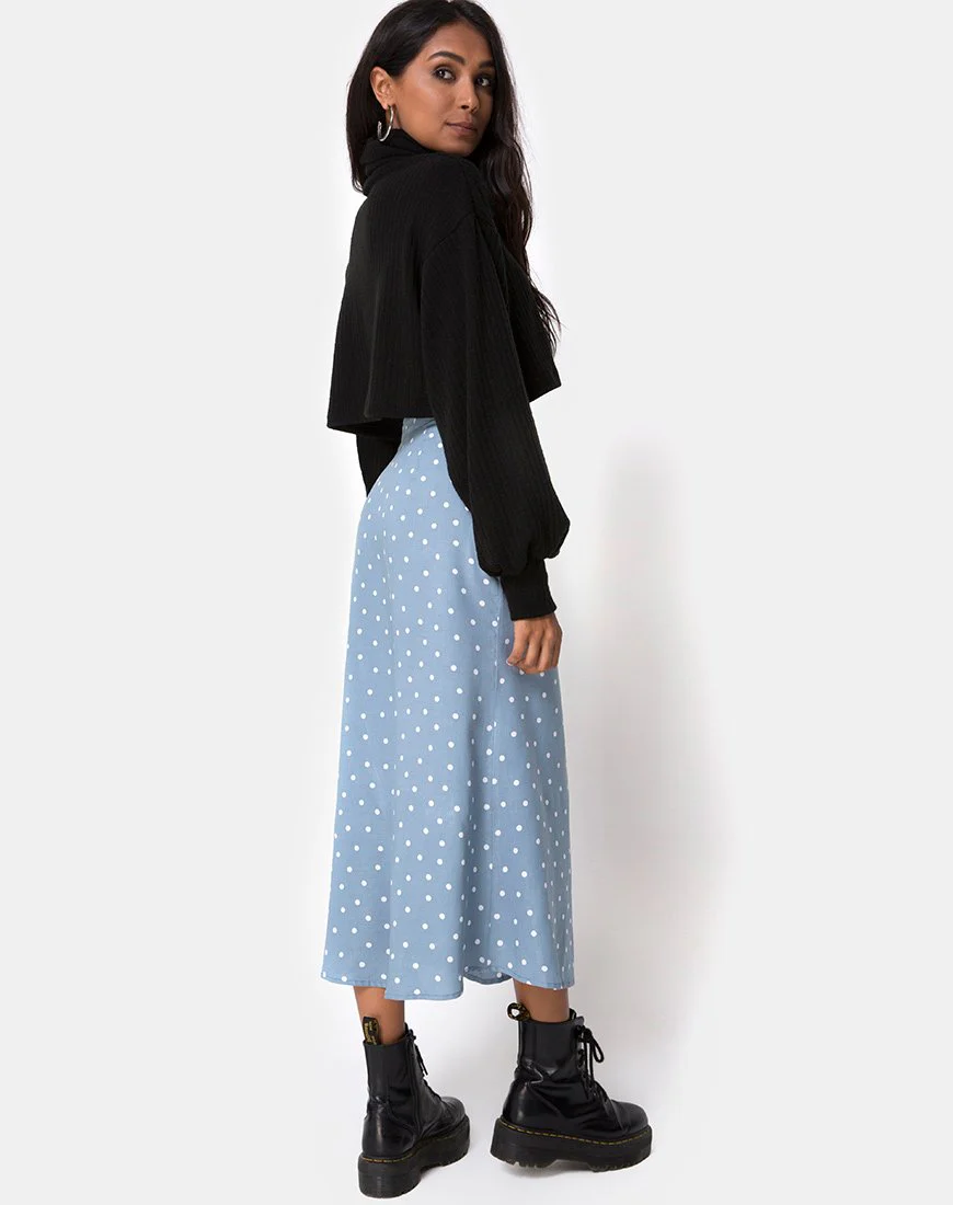 Marni Midirock in Skater Polka Blau - Image 3