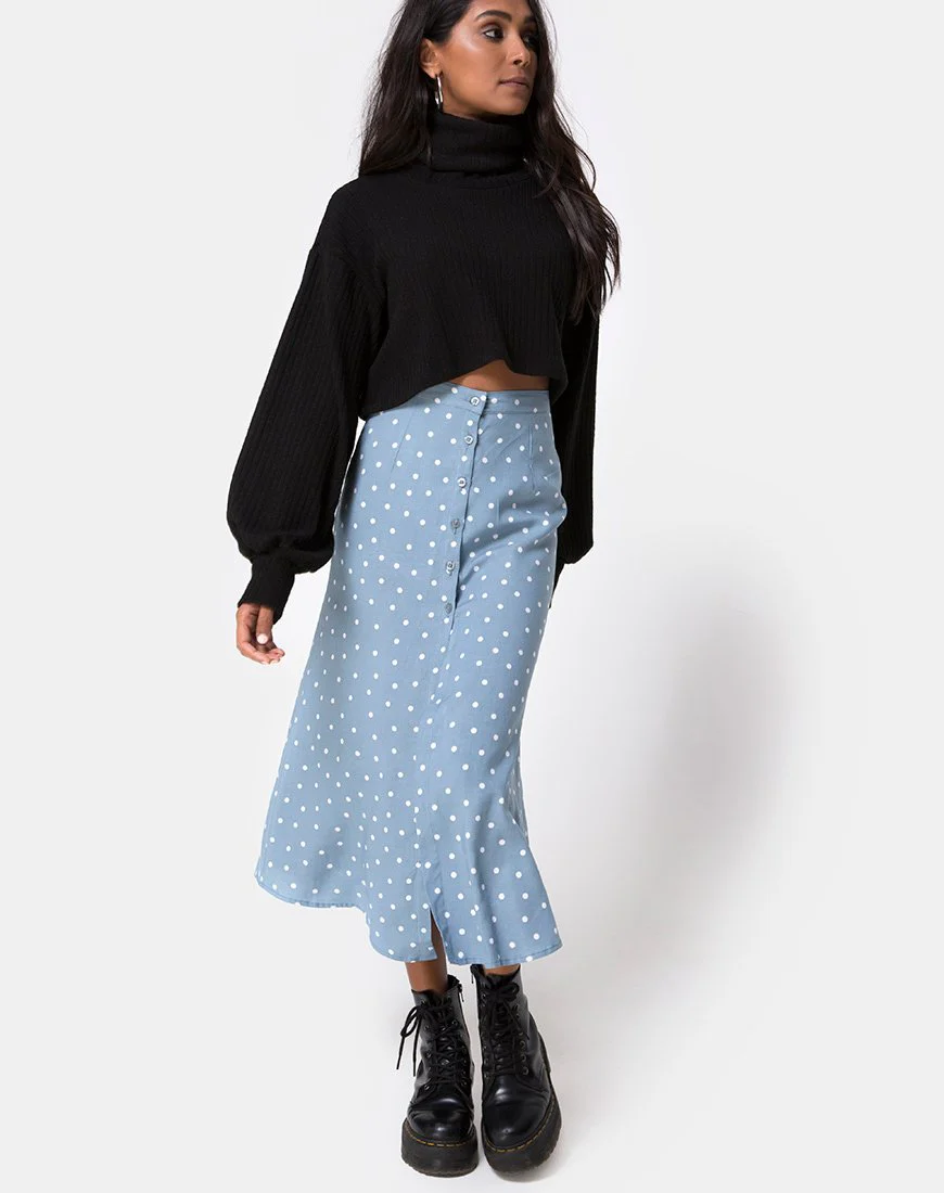 Marni Midirock in Skater Polka Blau - Image 4