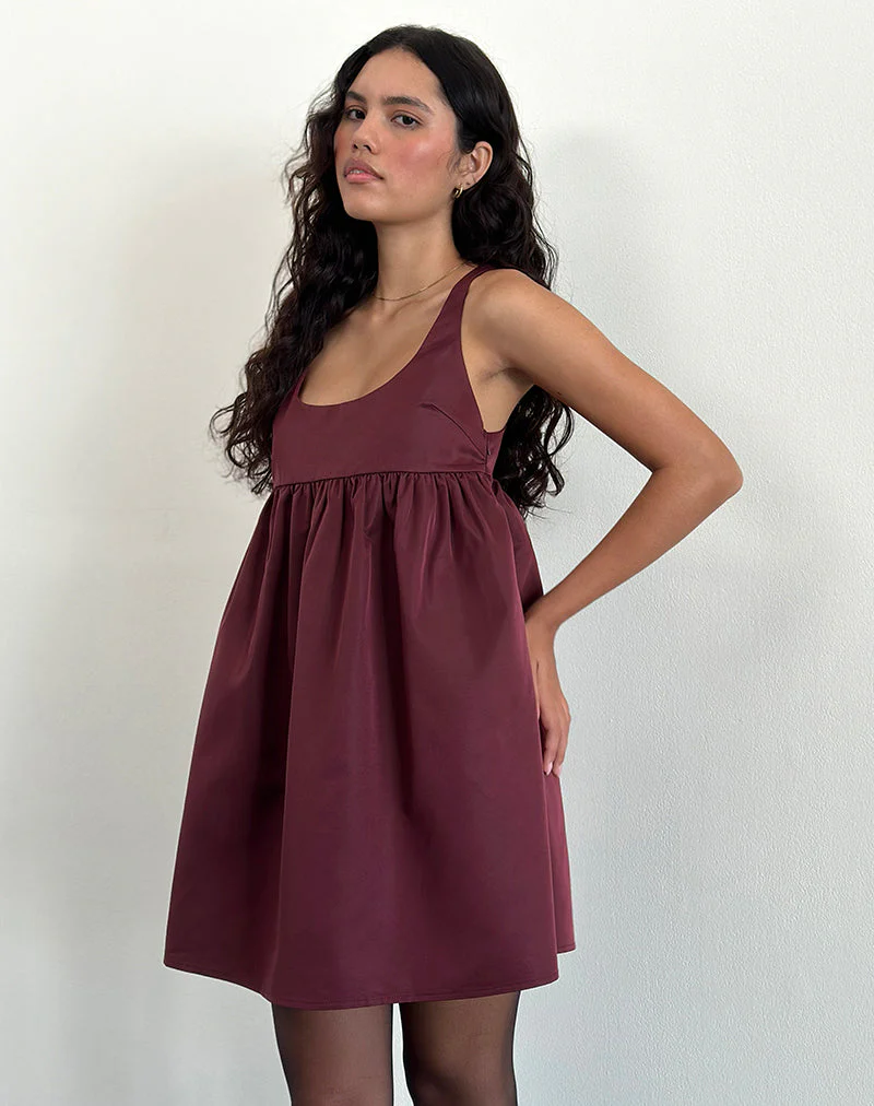 Marona Kleid in Dunkelbeere - Image 2