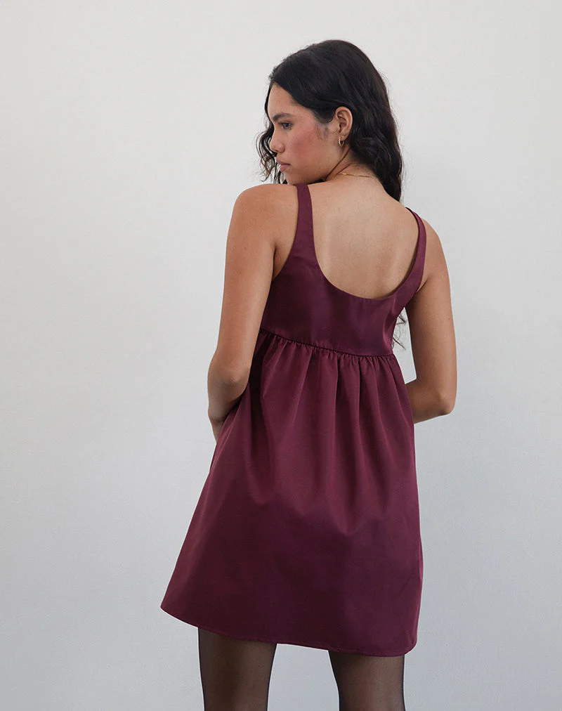 Marona Kleid in Dunkelbeere - Image 3