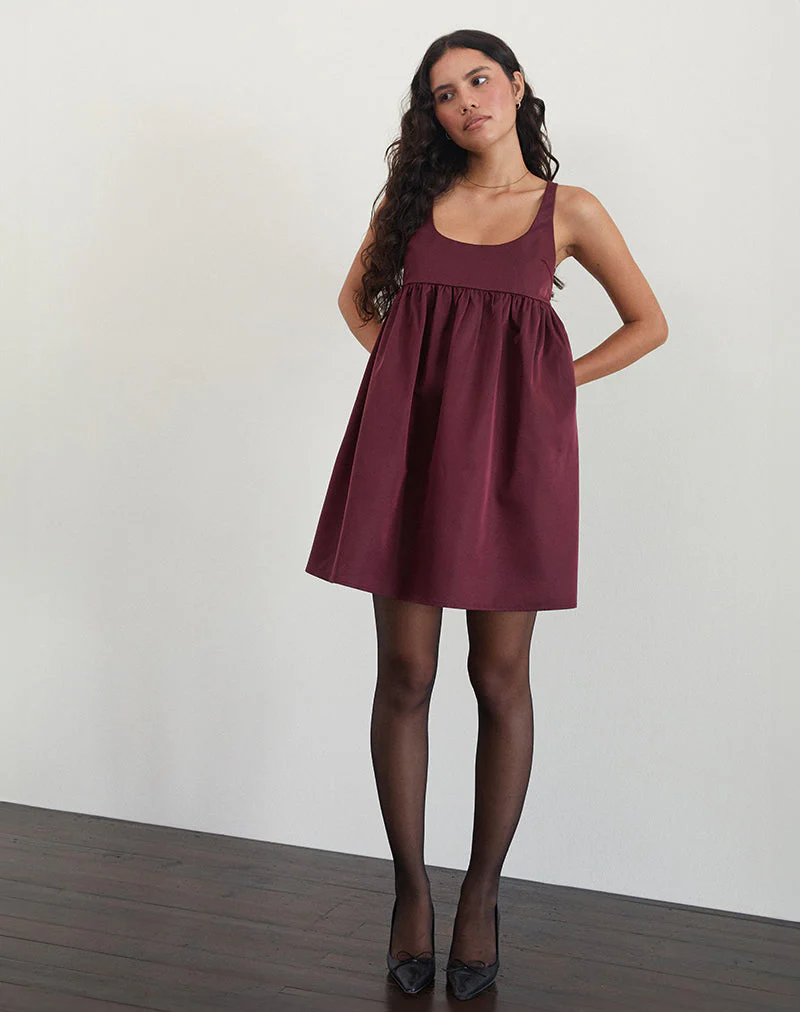 Marona Kleid in Dunkelbeere - Image 4