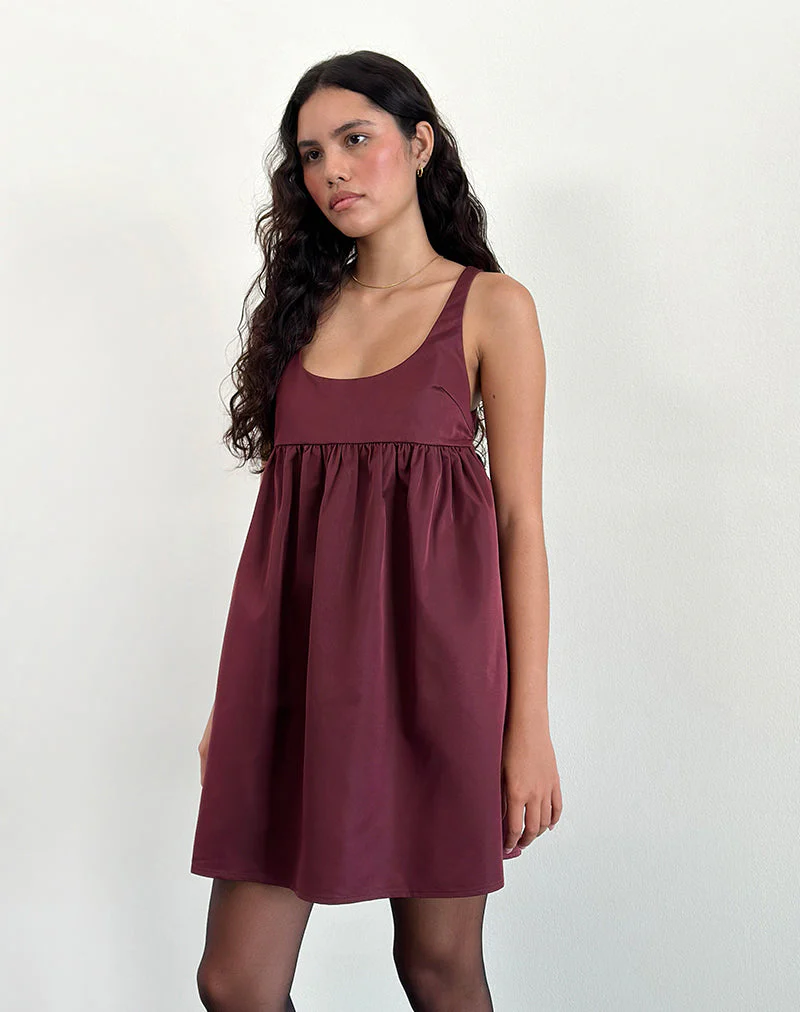 Marona Kleid in Dunkelbeere - Image 5