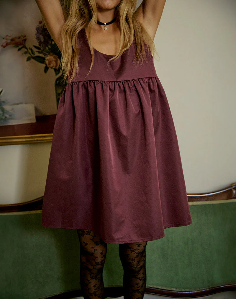 Marona Kleid in Dunkelbeere - Image 6
