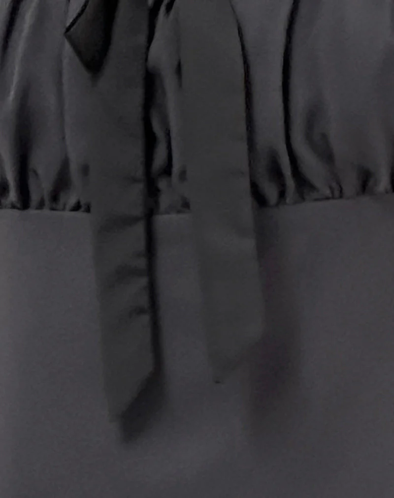 Martina Minikleid aus Chiffon in Schiefer - Image 6