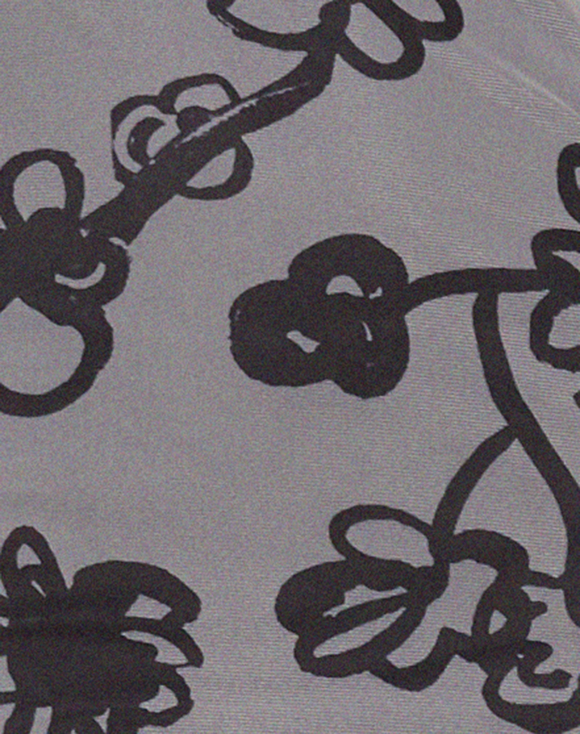 Maruza Midikleid aus Mesh Doodle Flower Grau - Image 5
