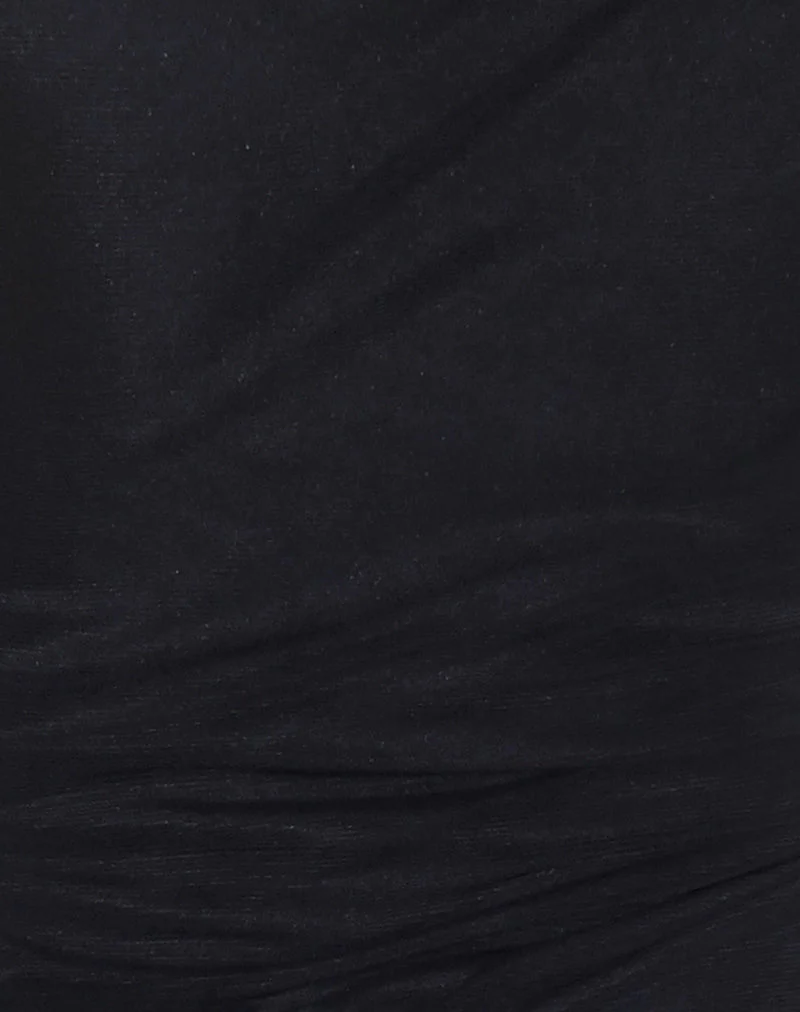 Masita Asymmetrisches Minikleid in Schwarz - Image 6