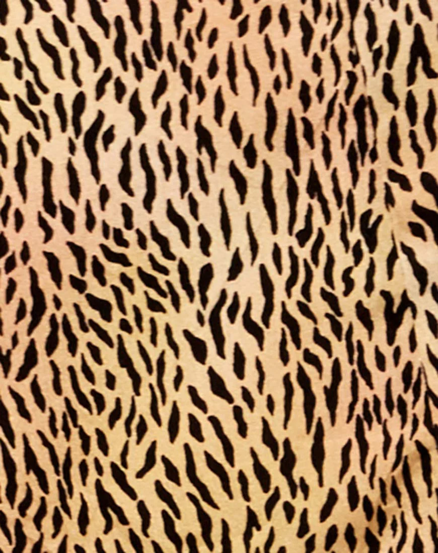 Maudy Crop Top in Mini Tiger Braun - Image 6