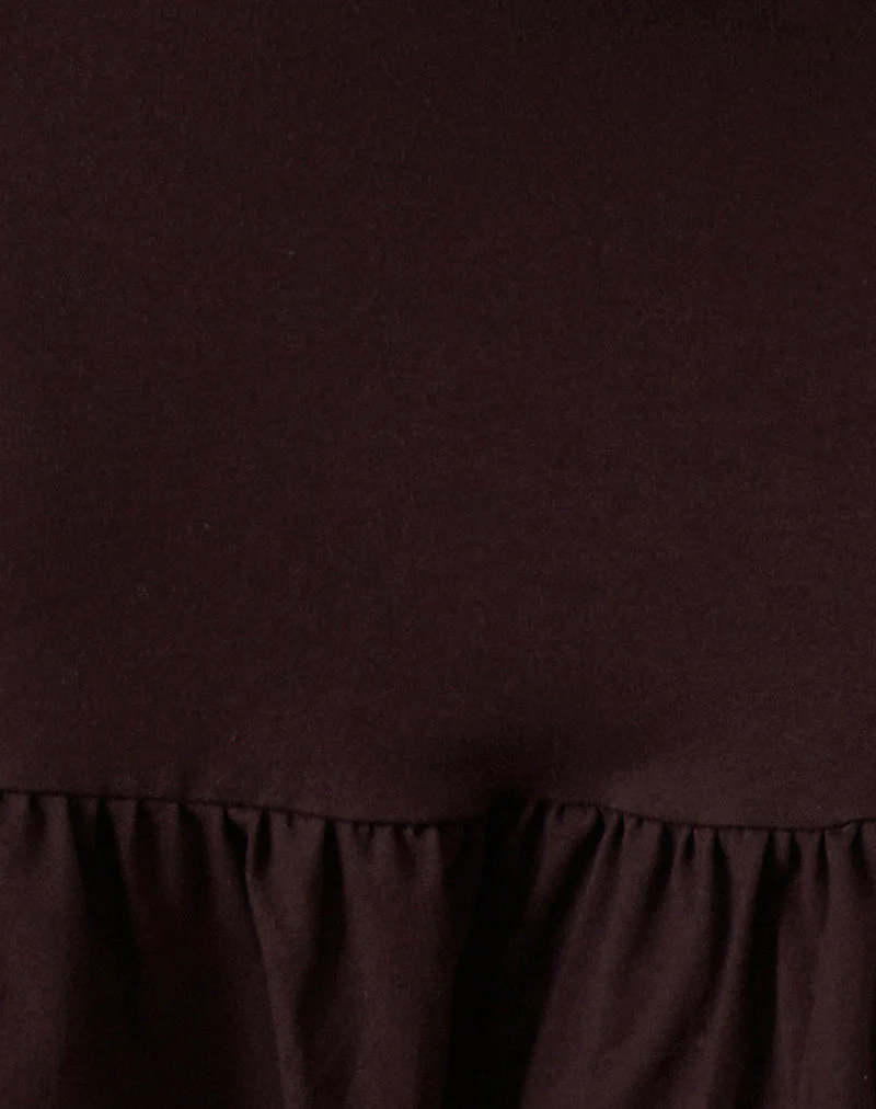 Maufa Minikleid aus Jersey Bitterschokolade - Image 6