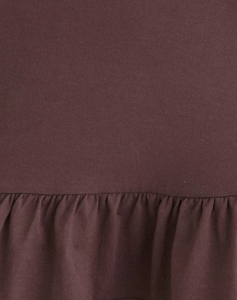 Maufa Minikleid aus Jersey Deep Taupe - Image 7