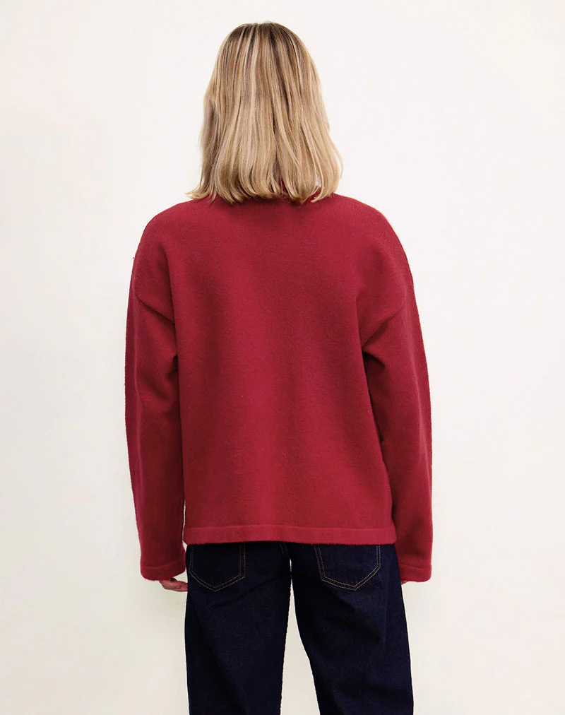Maureen Strickjacke in Rot - Image 4