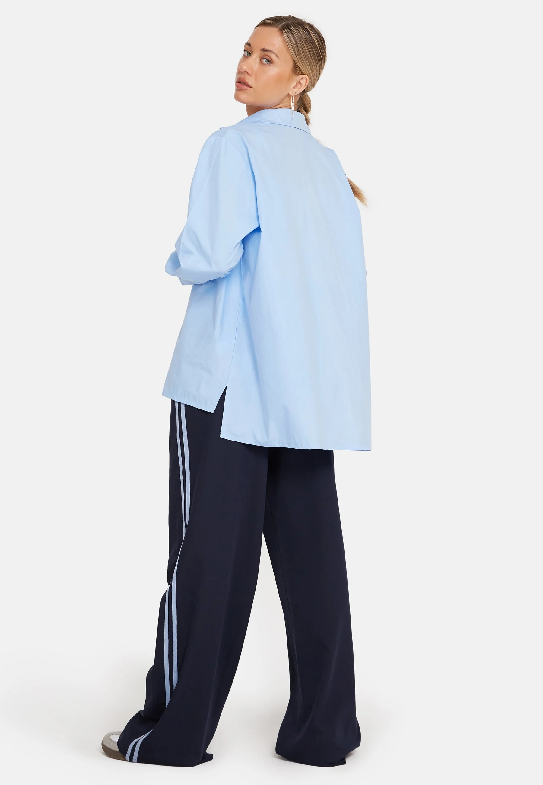 Mavis Button Up Hemd aus Popeline Himmelblau - Image 8