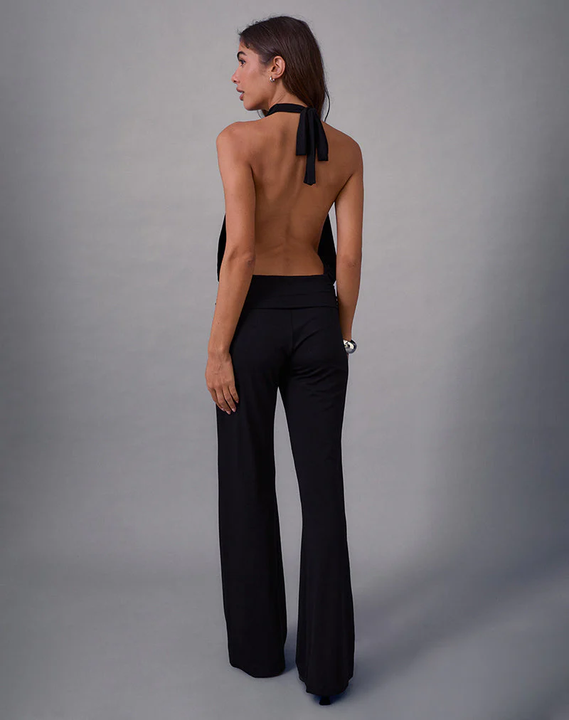 Mayla Rückenfreier Jumpsuit in Schwarz - Image 5