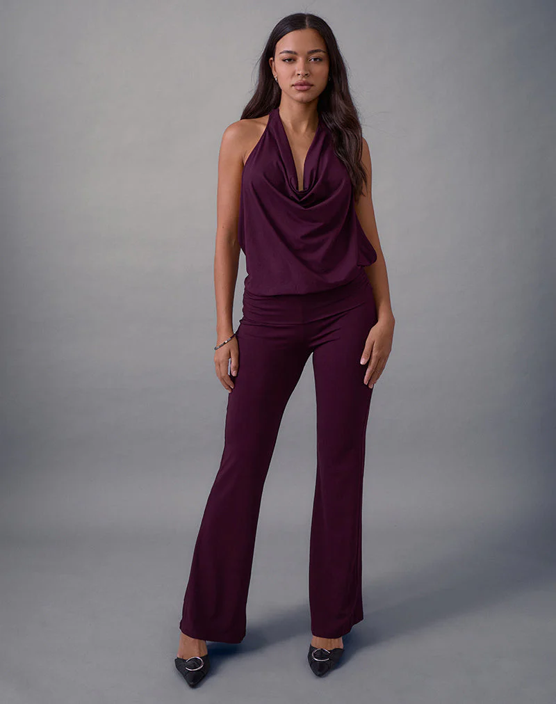 Mayla Rückenfreier Jumpsuit in Fig - Image 3