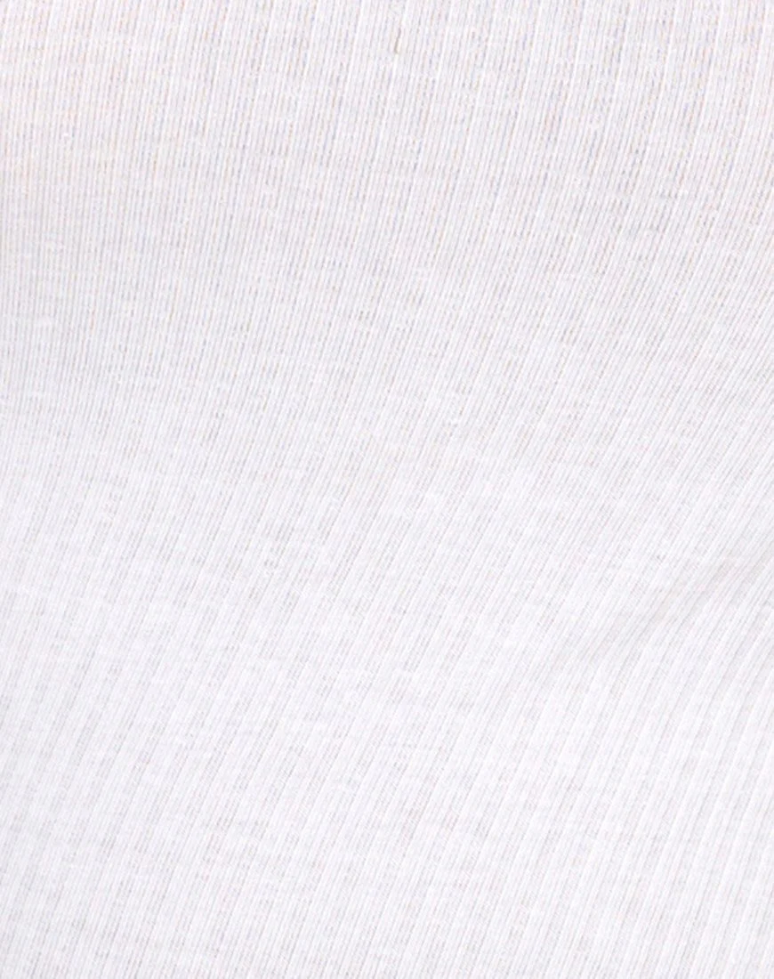 Medi One Shoulder Top in Elfenbein - Image 5