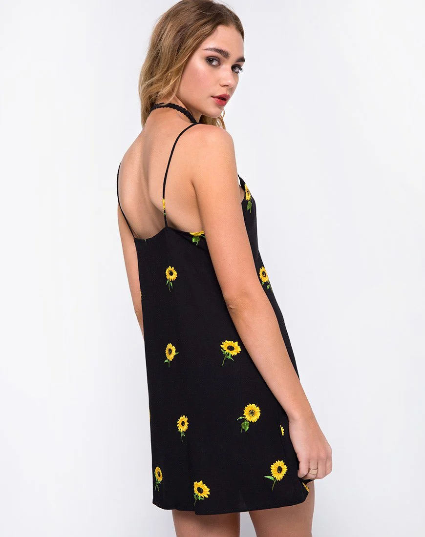 Medina Slip-Kleid in Ditsy Sonnenblume - Image 2