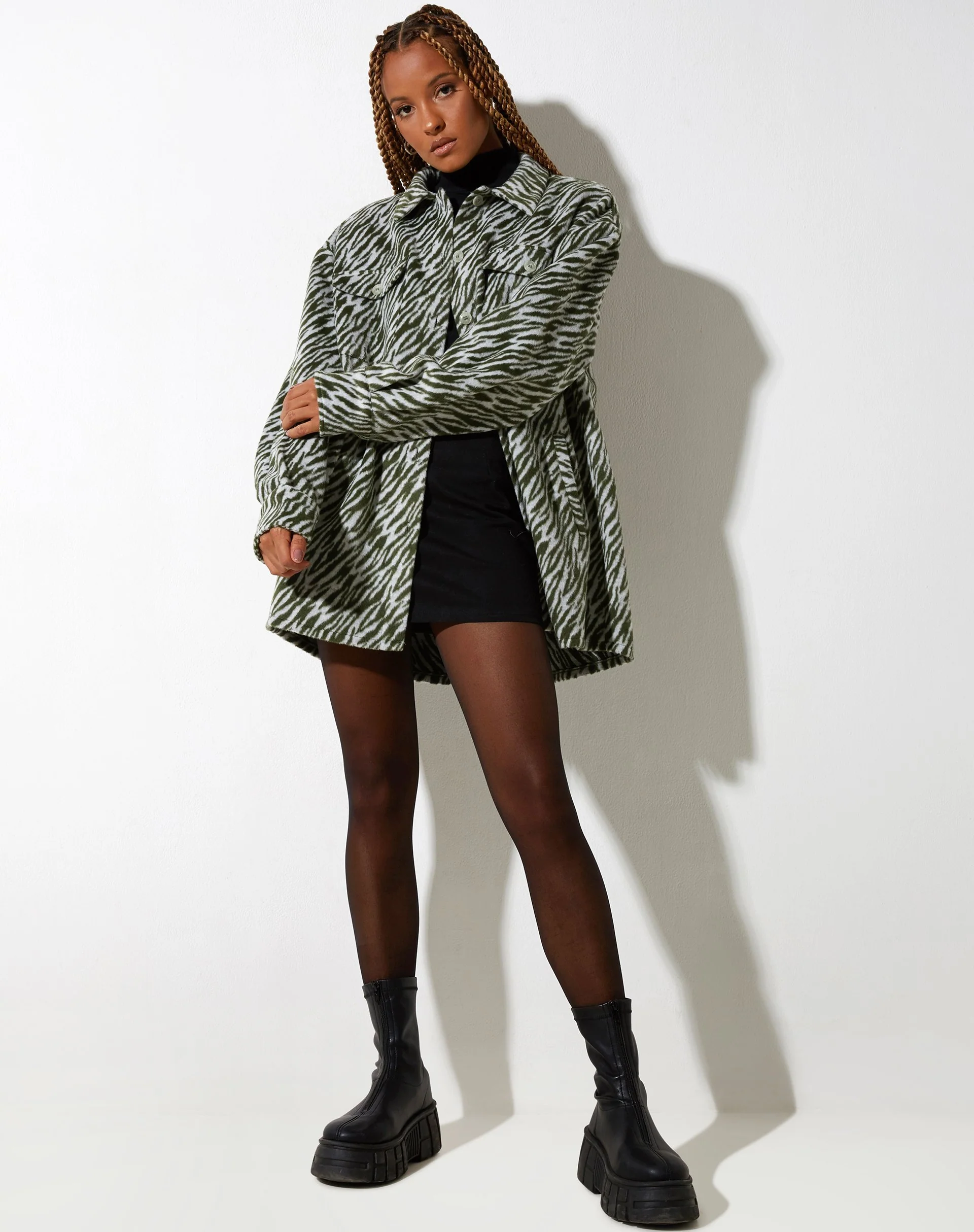 Medita Hemd in Creme Grün - Image 3