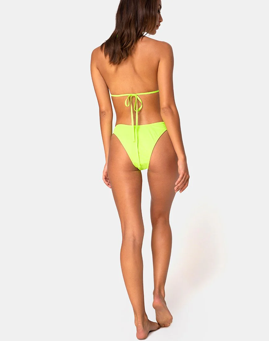 Meeka Bikini-Oberteil in Neon-Limette - Image 4
