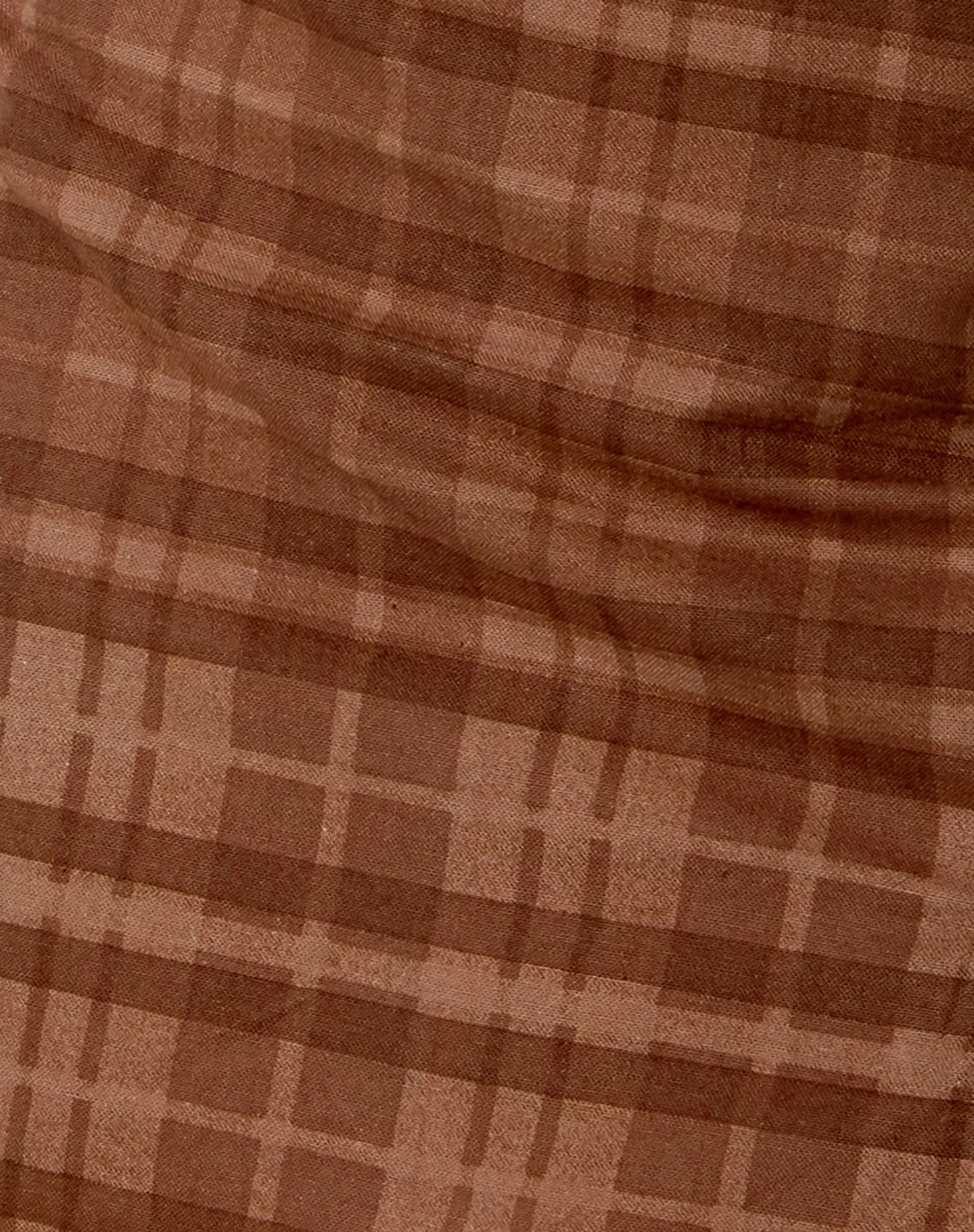 Mehra Minikleid aus braunem Karo - Image 5