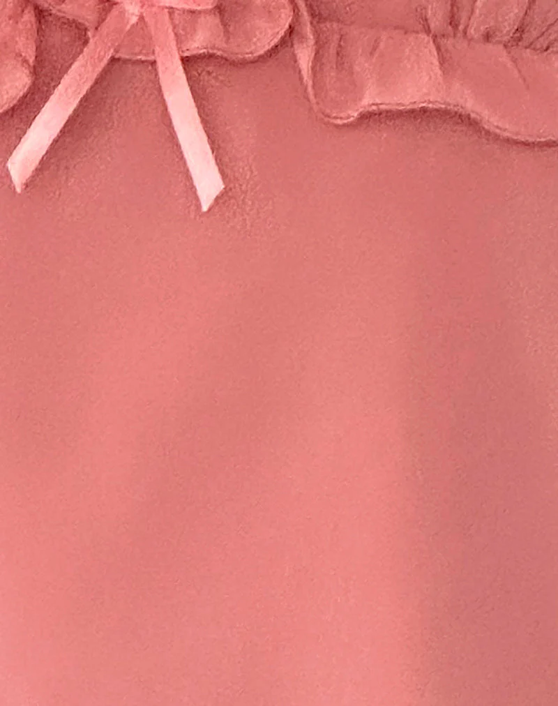 Melinda Rüschen-Cami-Top aus Chiffon in Blush - Image 5