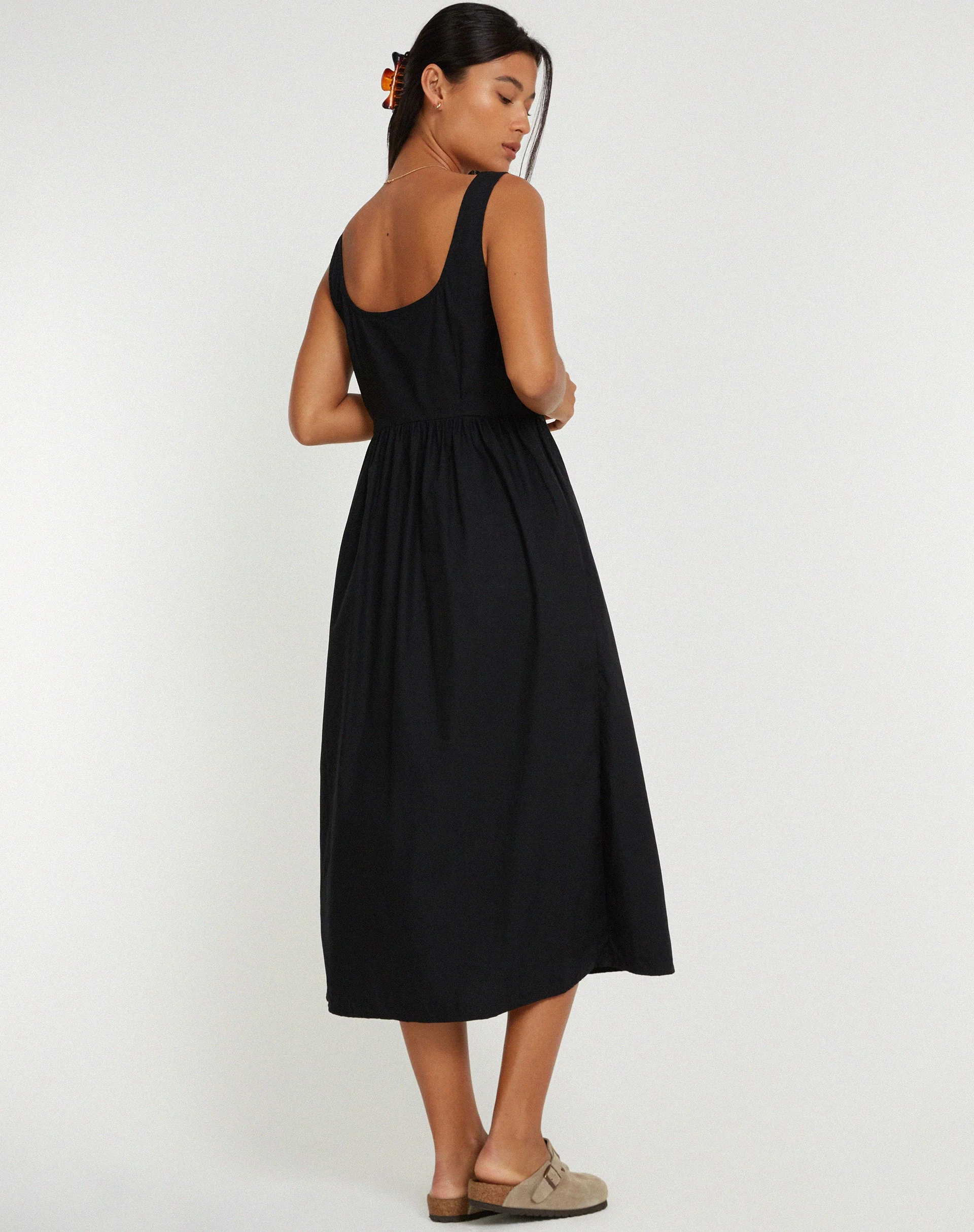 Melrose Midikleid in Schwarz - Image 2
