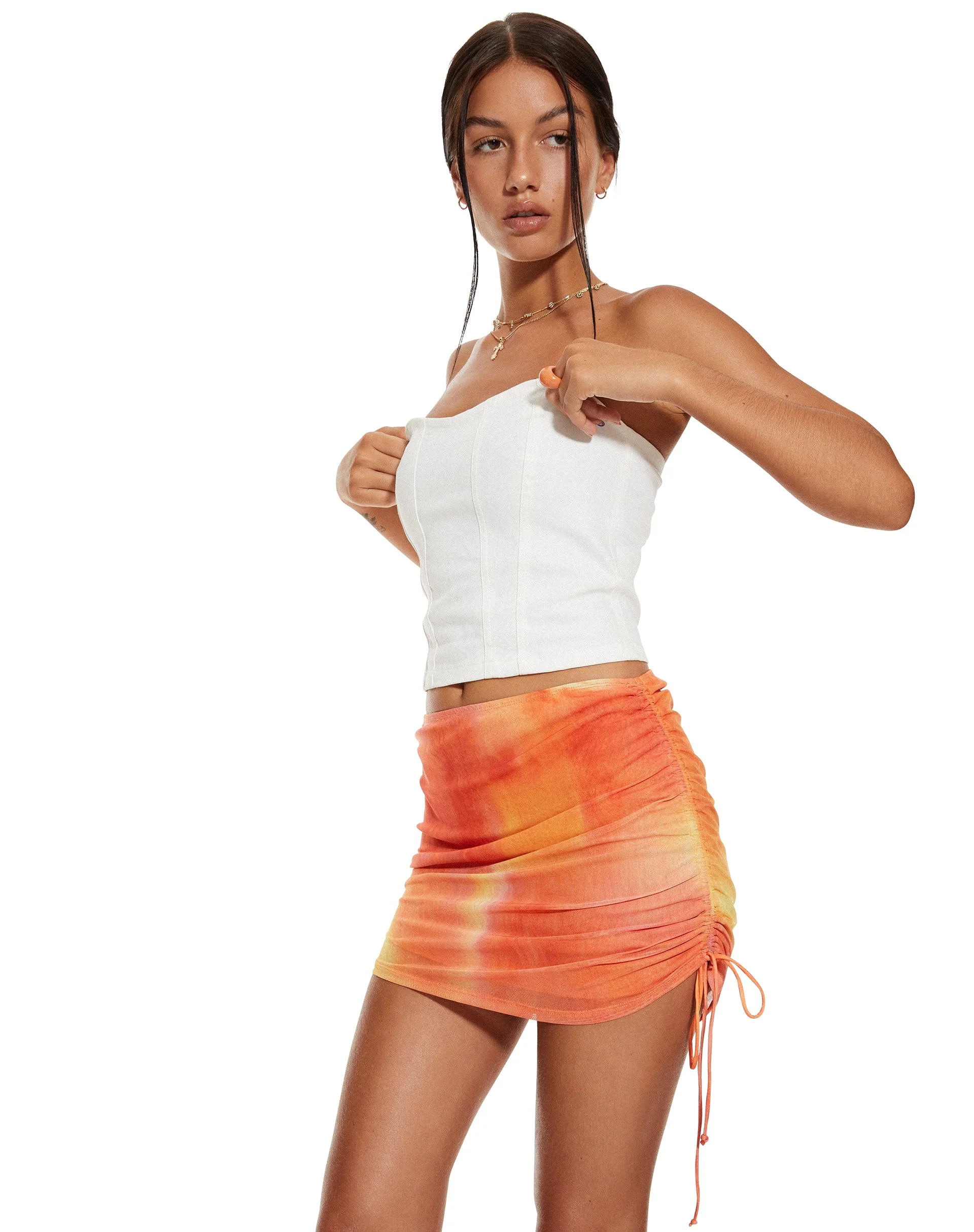 MOTEL X BARBARA Menari Bodycon-Rock in Fruit Crush Aquarell - Image 2