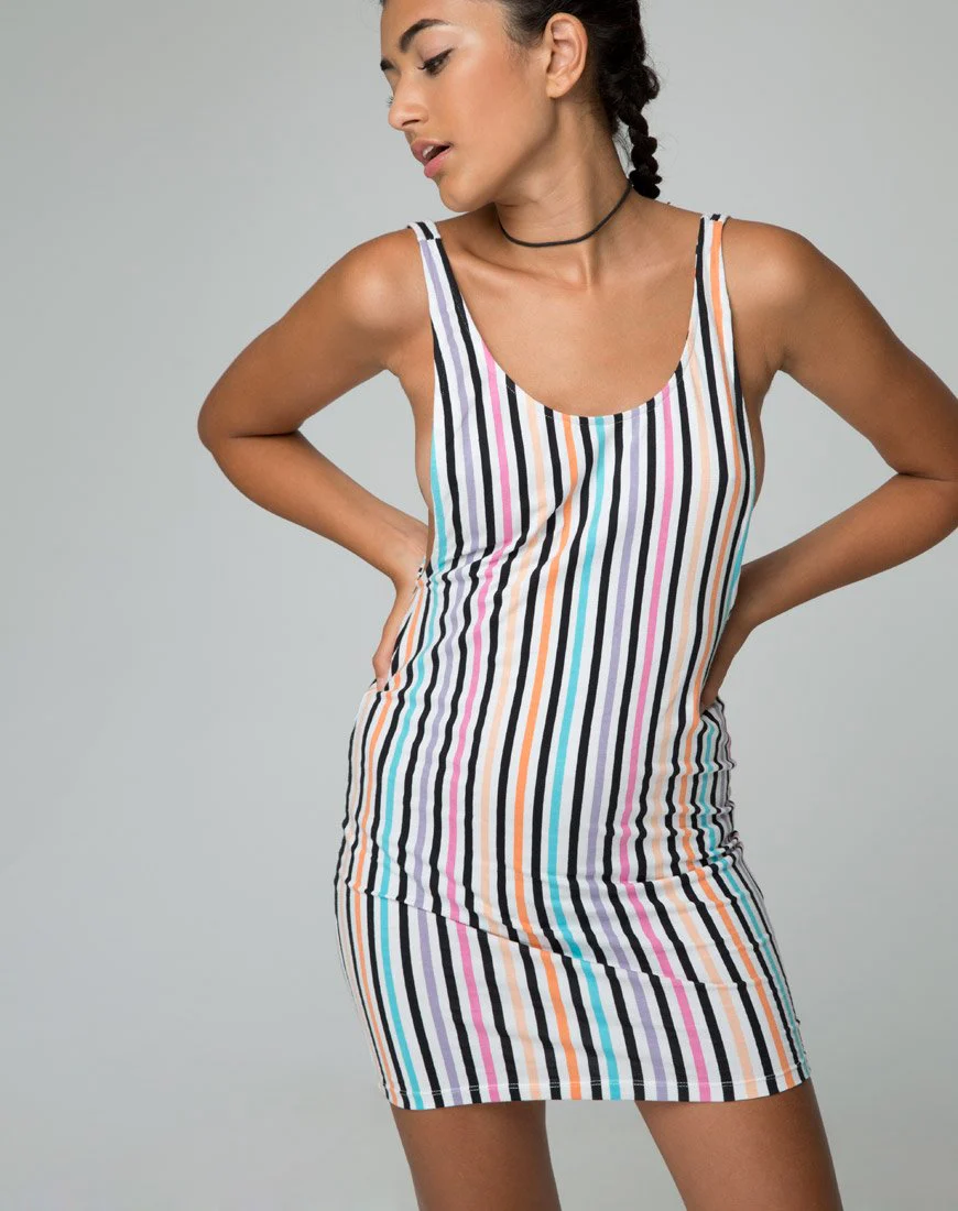 Mergy Kleid in Candy Stripe Sommer