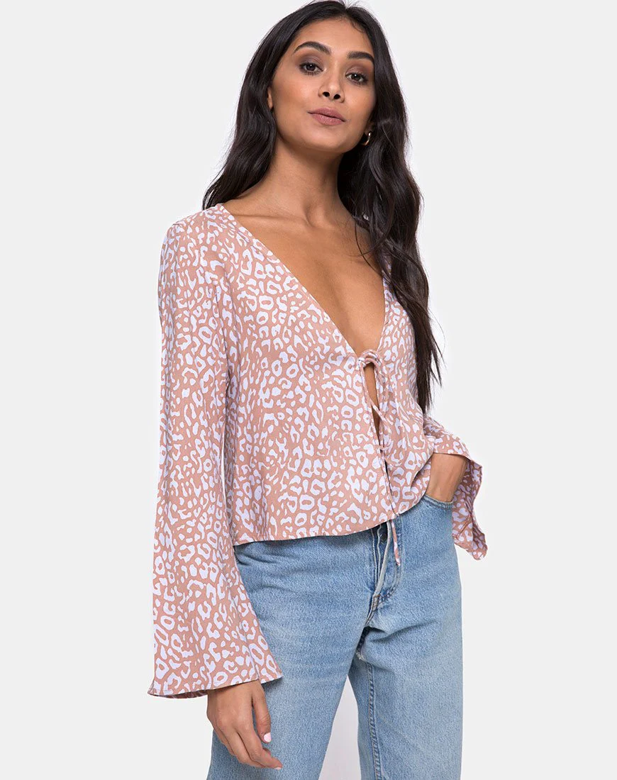 Merida Bluse in Leopardenfleck