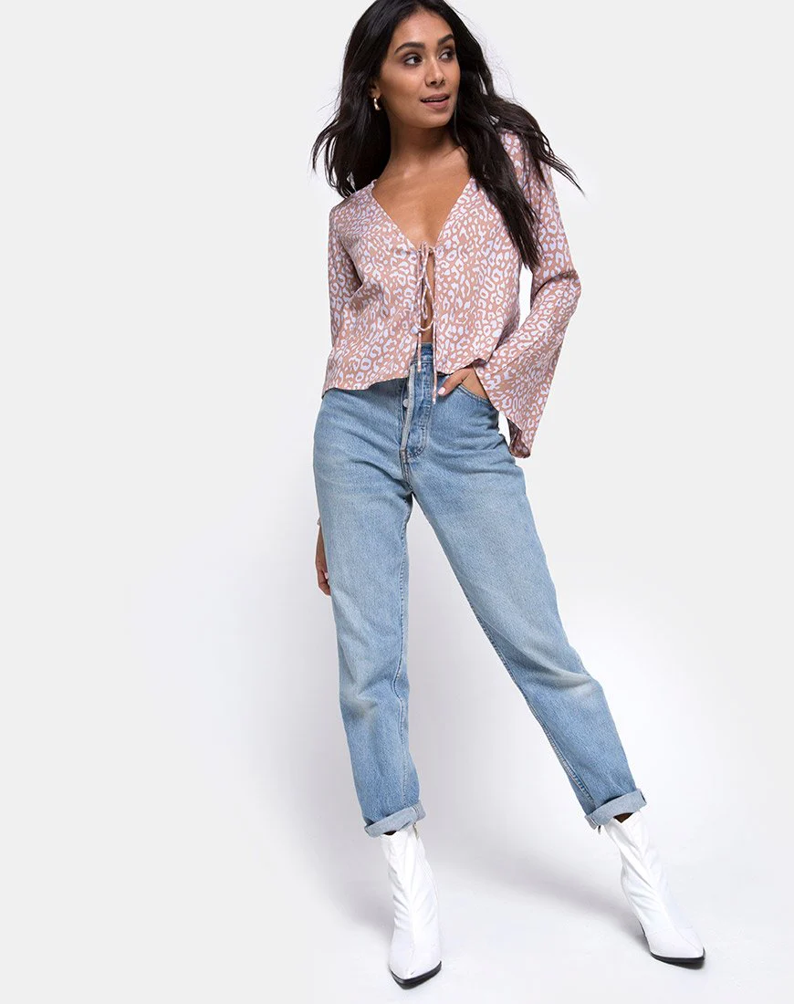 Merida Bluse in Leopardenfleck - Image 3