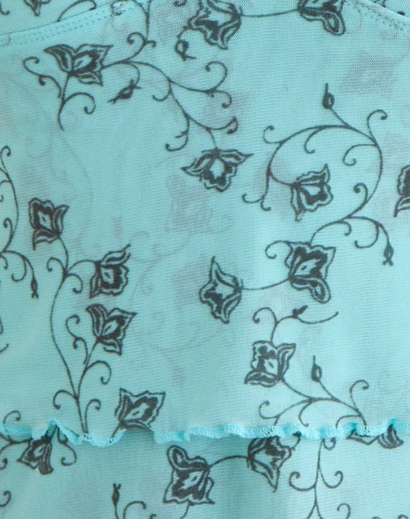 Merida Top in Winding Ivy Blue - Image 6