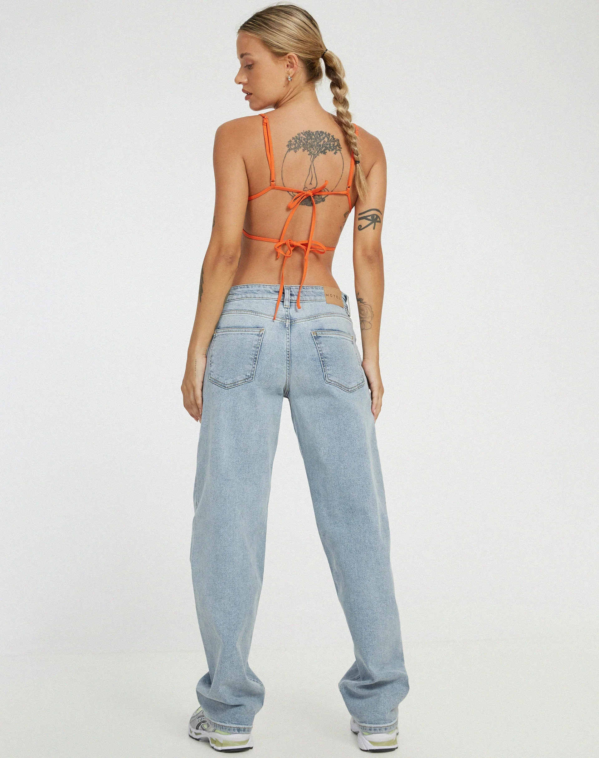 Merita Crop Top in Orange - Image 4