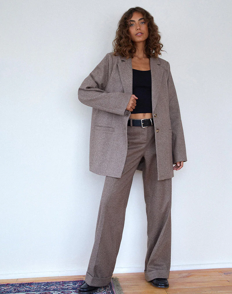 Messeir Blazer aus Schurwolle in Walnuss - Image 4