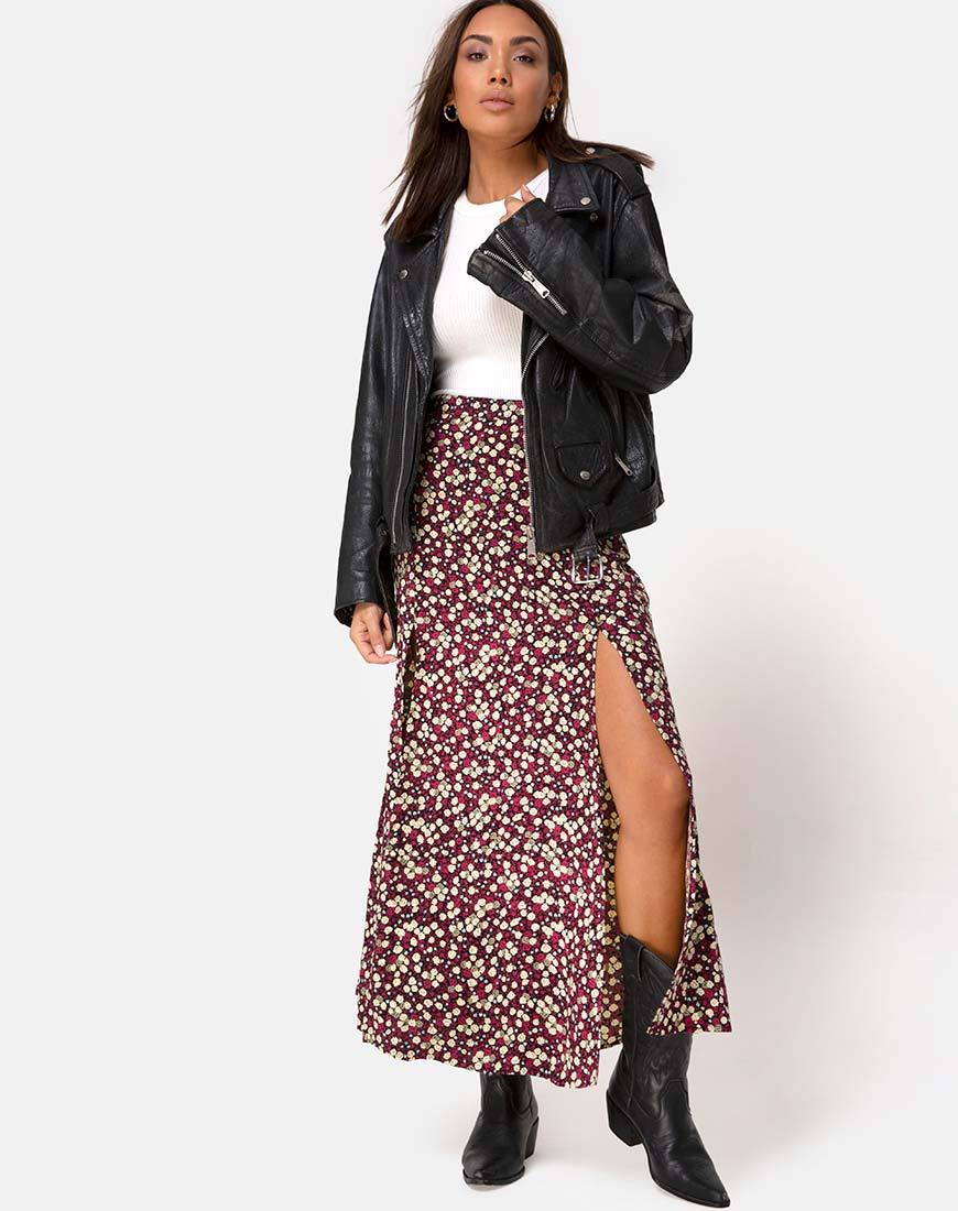 Mica Maxirock in Floral Field Plum - Image 3